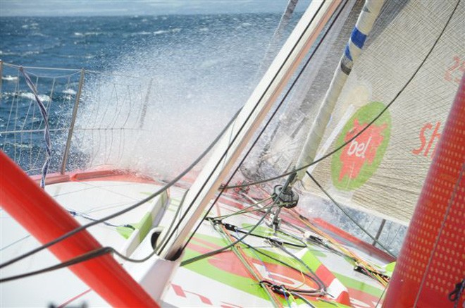 Passage through the Straits of Gibraltar - Groupe Bel - Europa Warm-Up 2012 © Groupe Bel